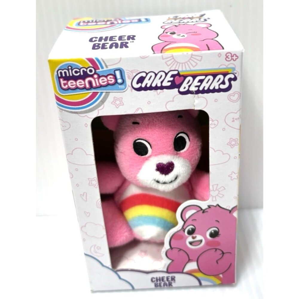 Care Bears Micro Plush Cheer Bear Mini Stuffed Toy Collectible 4" Cute Gift NEW